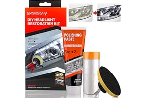 SageSunny Headlight Restoration Kit, Electric Restore Clarity and Brightness, Easy to Use, Prevents Re-damage from Sunlight E