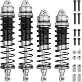 4PCS RC Shock Absorber 1:10 Aluminum Front &amp; Rear Shocks Set | Compatible with Arrma 1/10 Typhon 3S/2S, Granite 4x4, Bigrock, Senton, Replacement for AR330550, AR330551