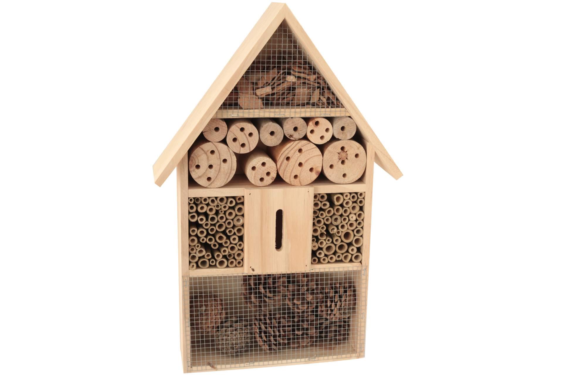 Eifa XXL Wooden 50 cm Natural/Nesting Box Insect Hotel for Bees, Butterflies, Beetles and other animals
