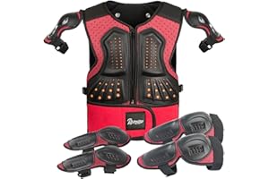 GENERIC Reomoto Kids Protective Gear,Motorcyle Armor Suit Dirt Bike Gear for Kids Dirt Bike Cycling Skating Off-RoadRiding Skiing