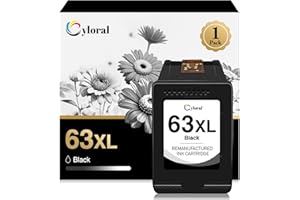 Cyloral 63XL Ink Cartridge Black for HP 63 Black Ink Cartridge Work with Officejet 4650 3830 5255 5258 4655 Envy 4512 4520 45