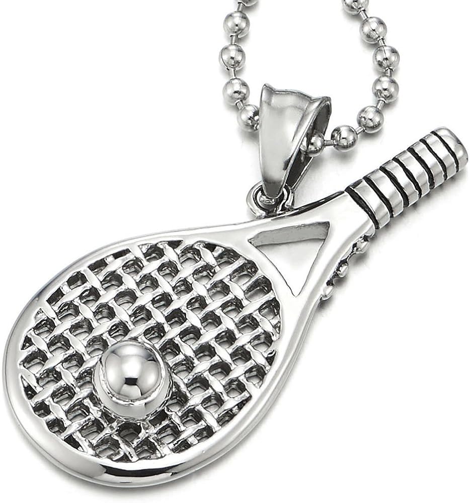 Collana Con Ciondolo Piuma Retro COOLSTEELANDBEYOND - In Lega E Pelle, Regolabile - Foto 3