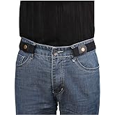 XZQTIVE No Buckle Invisible Elastic Stretch Belt for Men/Women Fits waist 24-50in Father Day Gift