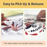TransOurDream Transfer Tape for Vinyl Inkjet 10 Sheets A4 Light Heat Transfer view 5