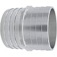 ICT Billet 2" to 2" Inch Hose Barb Splice Coupler Repair Mend Fitting Adapter Connector Radiator Coolant Intercooler Heat Exchanger Fluid Designed & Manufactured in USA Bare Aluminum AN627-32A