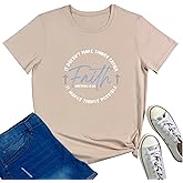 BLACKMYTH Womens Faith Graphic Tees Fashion Tshirts