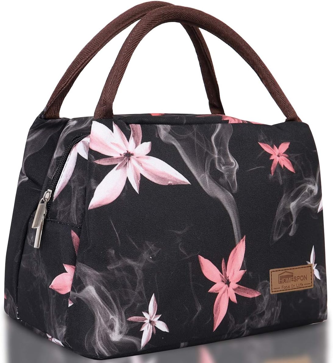 HOMESPON Lunch Bag Cute Cool Bag for Lunch Boxes Waterproof Fabric