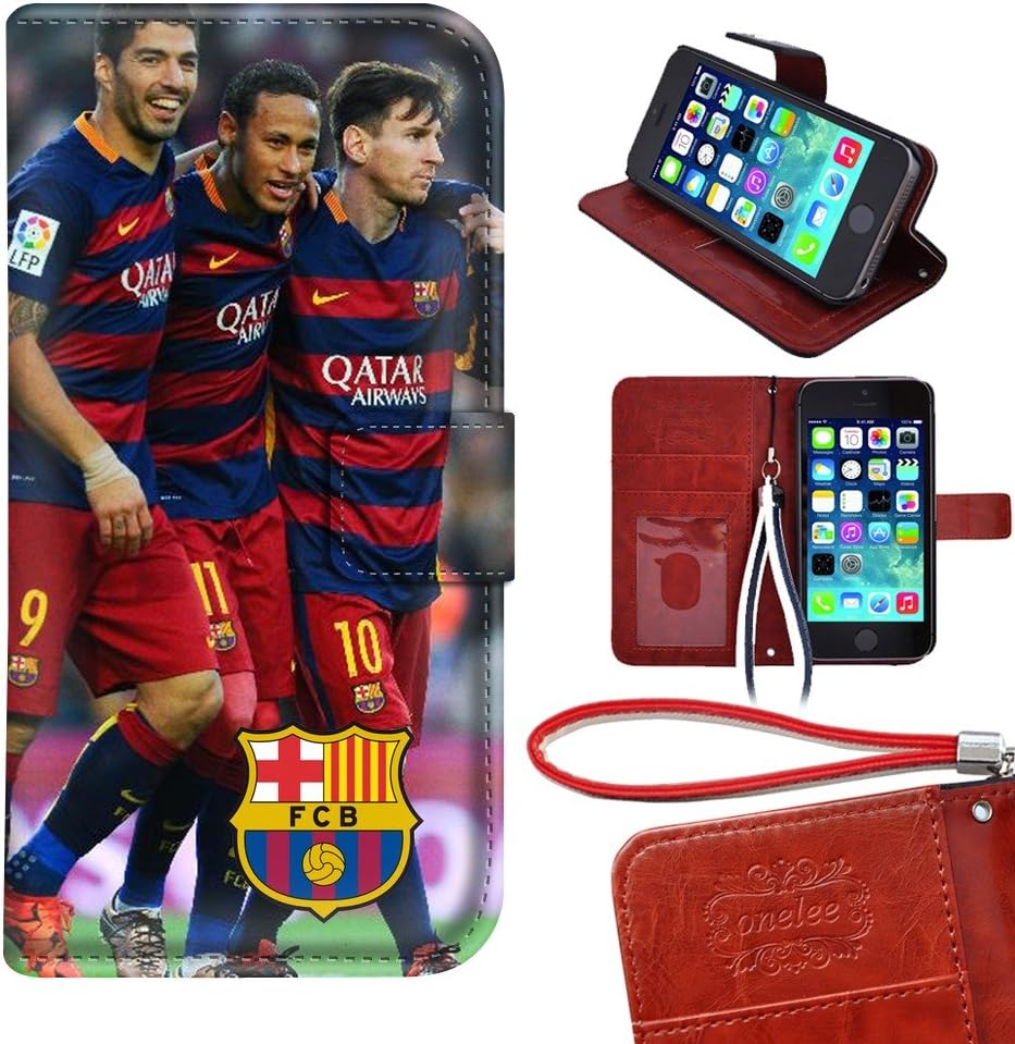 Messi Wallet Case, Lionel Messi iPhone 5S Wallet Case Card Slots Flip Magnetic PU Leather iPhone 5 Wallet Case