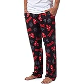 Dungeons & Dragons Mens' Tossed Print Logo Nat 20 Dice Sleep Pajama Pants