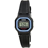 Casio Women's Vintage LA11WB-1 Sport Black Resin Band Watch