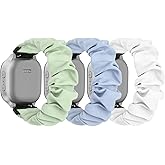 sylacor Scrunchie Bands Compatible with Gizmo Watch 3 2 1/ Gabb Watch 3 2 1 and SyncUP Kids Watch, Solo Loop 20mm Cute Stretchy Gizmo Watch Band for Kids Boys Girls