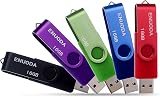 ENUODA 16GB USB 2.0 Flash Drive 5 Pack – Swivel Design Multi-Color