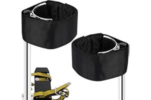 Buhobha Drywall Stilt Straps (1 Pair) - Heavy Duty Leg Straps with Cushioned Foam Comfort, Adjustable Hook & Loop Fastener for Reliable Fit, Compatible with Various Brands of Stilts
