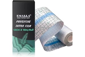 Tattoo Aftercare Bandage - 6“ X 11 Yards Second Skin Tattoo Cover Latex-Free Waterproof Tattoo Bandages Tattoo Wraps for Heal
