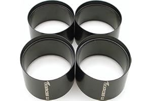TxxRcss Wheel Weights Inner Beadlock Rings 125g 2.2 Beadlock Wheel Rim for 1/10 RC Crawler Car Upgrade (4pcs) (Black)