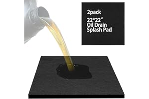 2 Pcs 22" Oil Drain Splash Pad,No Splatter Pad Oil Splash Pad Fits Most Oil Drains Anti Splash Oil Change Mat Square