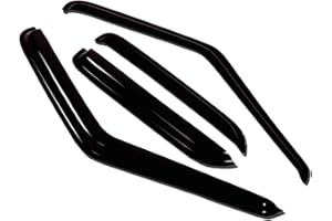 Tuningpros WV-484 Outside Mount Window Visor Deflector Rain Guard Dark Smoke 4-pc Set, Compatible with 1995-1999 Nissan Sentra