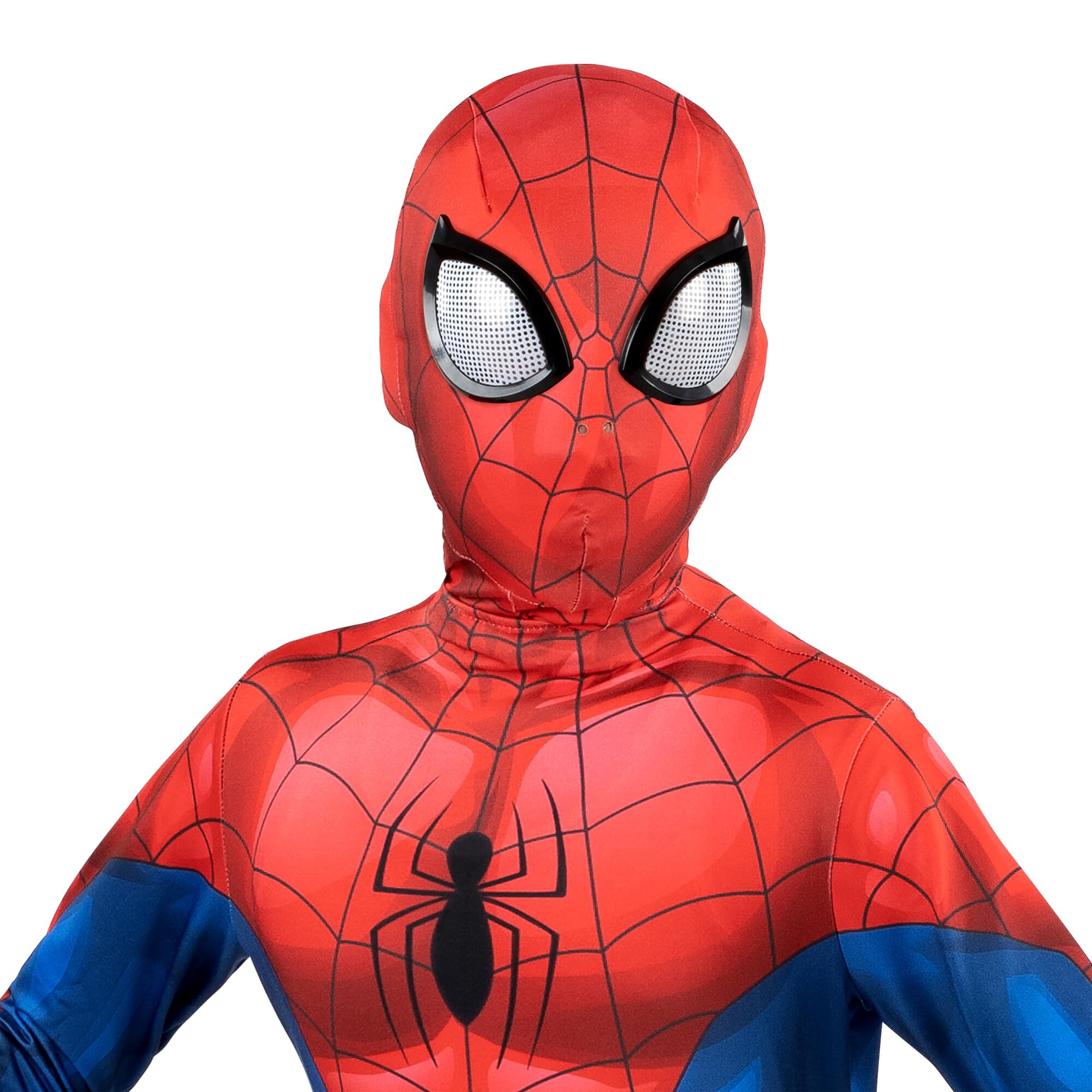 thumbnail interactive-video image 1 of Marvel Miles Morales Spider-Man Youth Deluxe Costume - Stretch Spandex Zentai Suit 1 of 4
