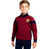 Icon Sports Officially Licensed FC Barcelona Soccer Track Jacket - Unisex Kids