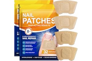 XAARTY Nail Patches - 2Pack, Rapid Repair Hydrogel Nail Care Stickers, 8 Hours Results | Ultra-Thin and Breathable | Reduces Nail Discoloration | Repairs Damaged Nails, 64 PCS