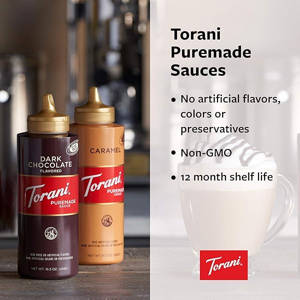 TORANI SUGAR FREE SAUCE, CARAMEL, 64 OUNCES