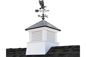 Good Directions 30" Manchester Black Roof Cupola with Eagle