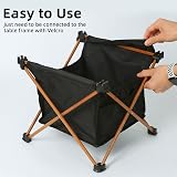 ROCK CLOUD Storage Bag for Portable Camping Table Size M Black 600D view 3