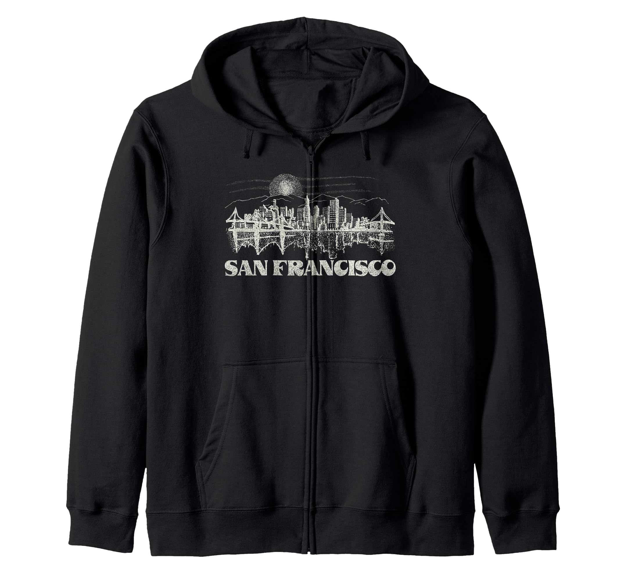 San Francisco Bridges Skyline Zip Hoodie