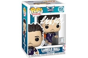 LaMelo Ball #151 Facsimile Signed Reprint Laser Autographed Funko POP! Basketball NBA: Charlotte Hornets Figurine with Protector Case