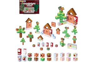 GLEAMKID Advent Calendar 2025 for Kids, Teens, Adults, Christmas Kids Building kit, 24 Day Surprise Magnetic Puzzle Blocks Christmas Countdown Calendar Gift Box, Xmas Decor for Boys, Girls, Women, Men