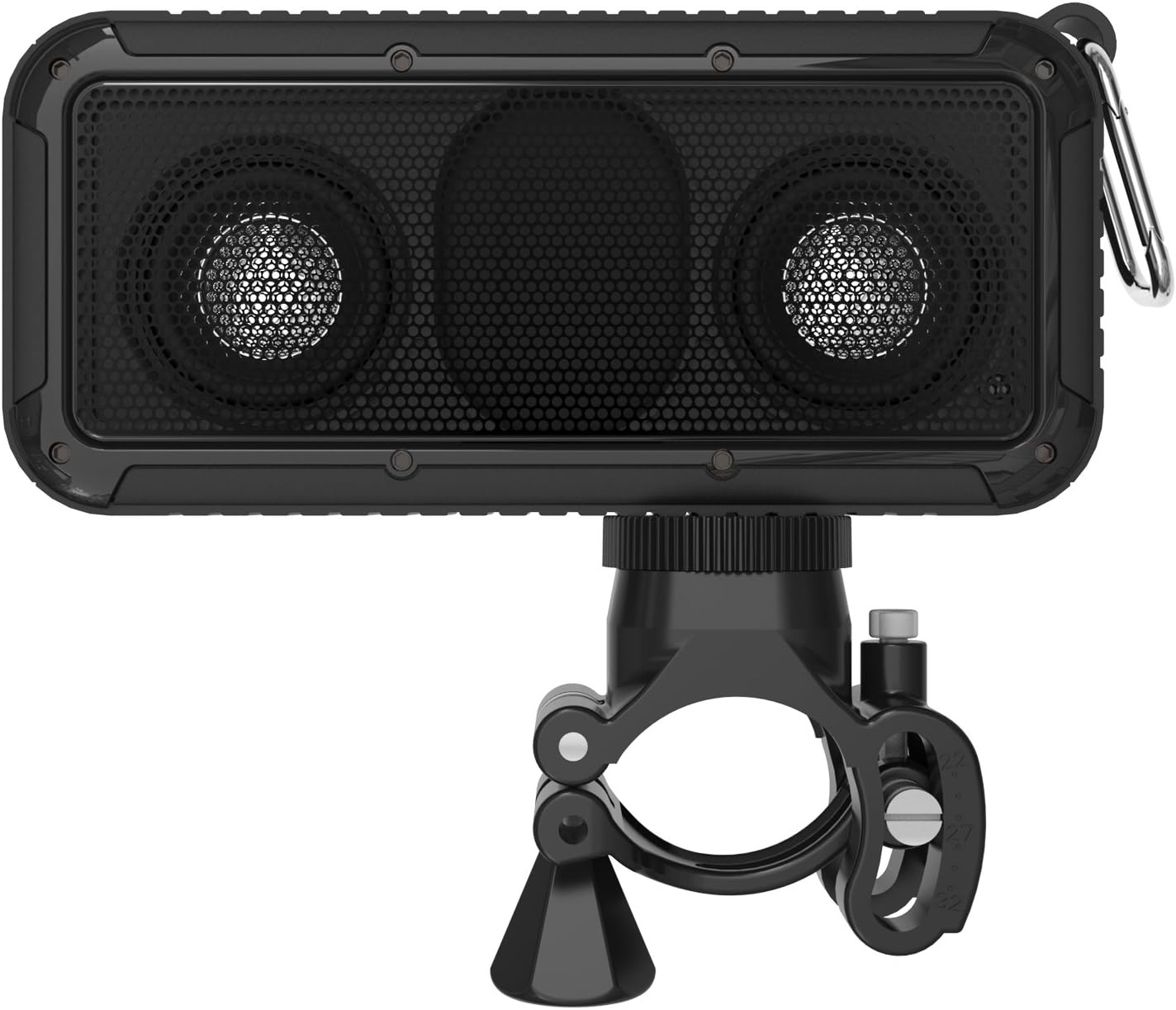 Portable Bluetooth Speaker with Holder,Superior Sound Wireless Bluetooth Waterproof Outdoor Bicycle Speaker-18 core 5W 2, Bass Diaphragm for IPhone IPad Computers All Digital Audio Devices (black)