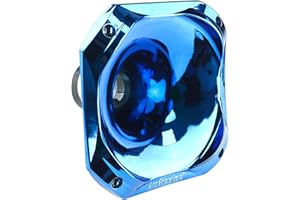 Audiopipe Eye Candy High Frequency Horn for Driver (APH-5757-BLU), High Frequency, ABS, 1.375" Throat Size, Screw On, Long Lifespan