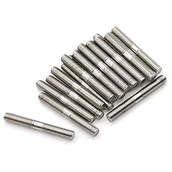 20 Pieces Stainless Steel Double End Threaded Stud