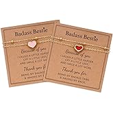 SKIRIFLA Colorful Heart Bracelet for Best Friend Bestie Sister, Matching Friendship Bracelets Valentines Day Jewelry for Teens Women