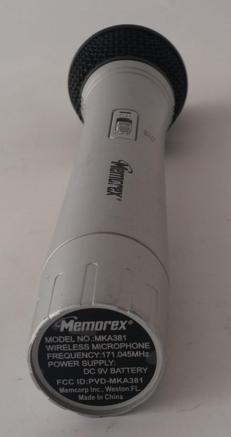 Amazon Com Memorex Mka381 Vhf Wireless Handheld Microphone Musical Instruments