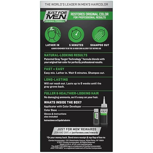 Amazon Com Just For Men Original Formula Men S Hair Color Dark