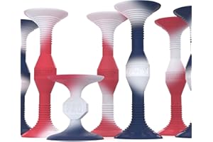 Popdarts USA Themed PRO Pack Game Set (Red White Blue Wigglenobber Target Marker) - Indoor, Outdoor Suction Cup Throwing Game - Competition with a POP