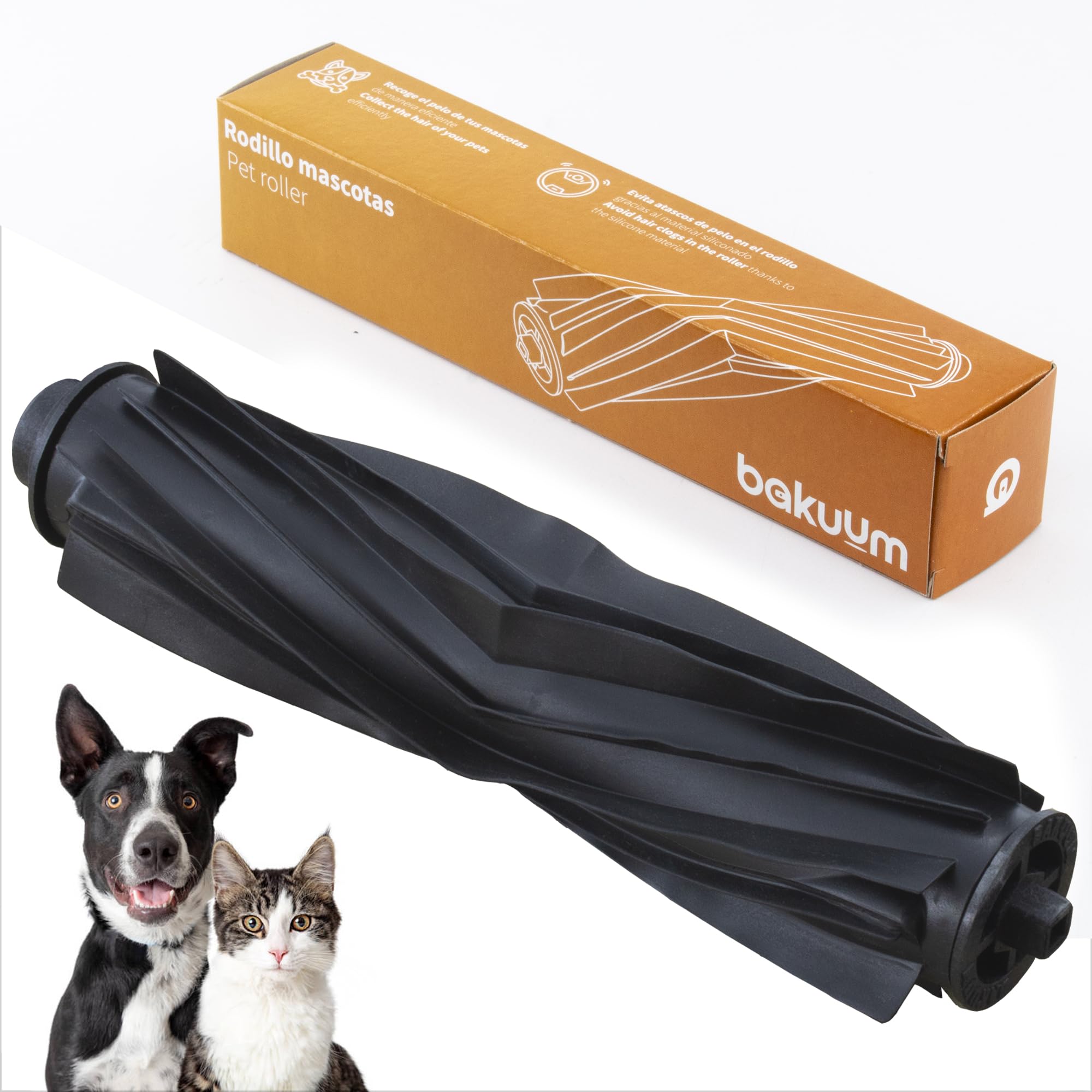 BAKUUM Conga Series 2290 ULTRA Silicone Pet Center Roller - Brush Accessories Replacement Robot Conga - New Functionality.