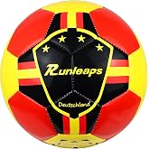 Runleaps Futsal Ball,Futsal Soccer Ball,Great for Indoor or Outdoor,Low Bounce Size 4 for Training,Playing,Games