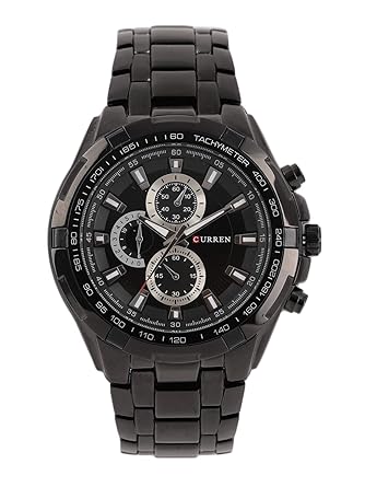 Analog Black Dial Men's Watch-CUR007
