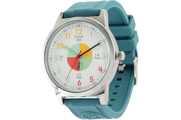 OWLCONIC Time Teaching Kids Analog Watch – Educational Learning Watch for Boys & Girls Ages 5–12 – Durable Silicone Strap – Birthday & School Gift