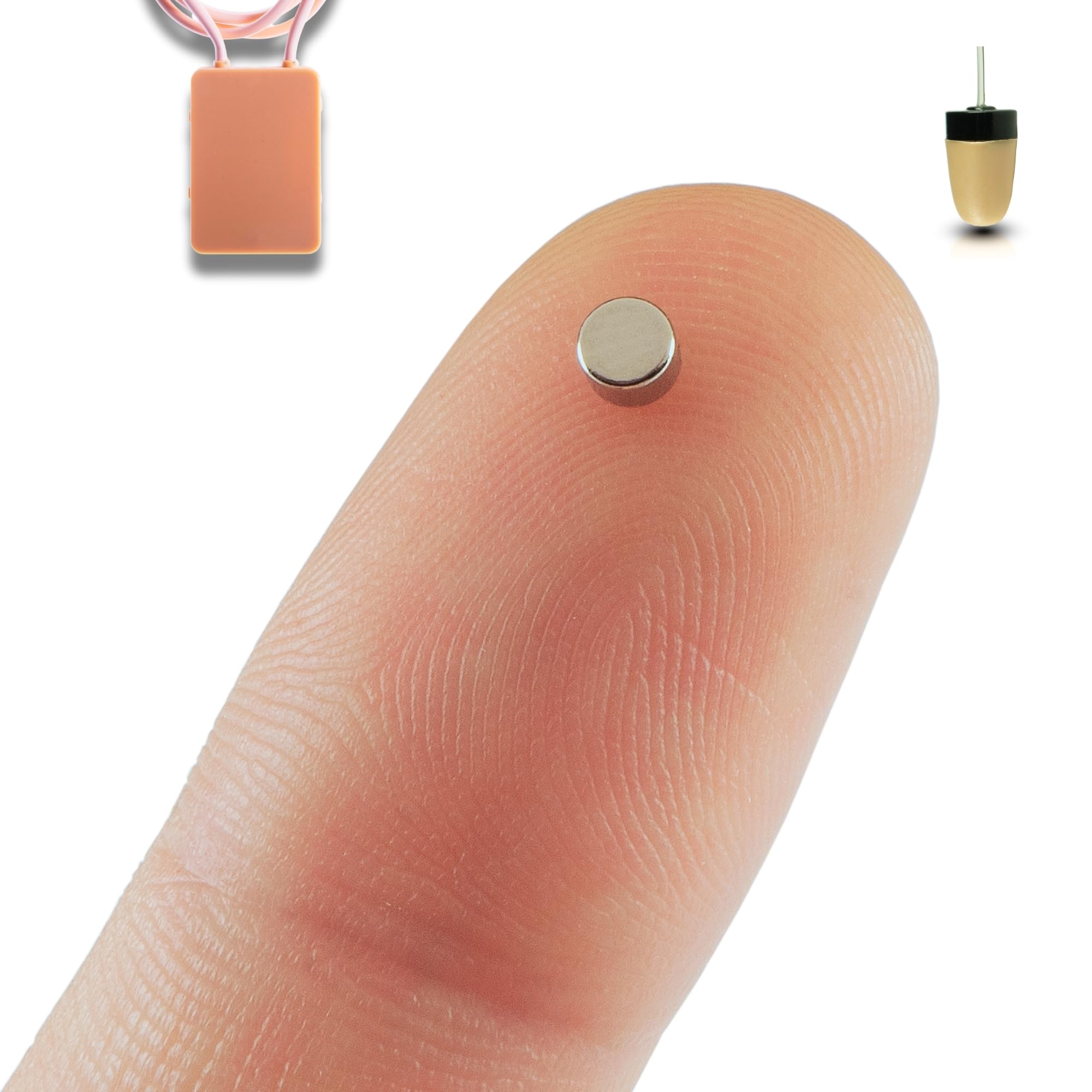 PingaOculto Spy Earpiece GSM Wireless Earphones Invisible Hidden Mini Headset Exam SIM Card Microphone - Secret Earphone Micro Listening Device Ear Cheating (Spy Earpiece Nano V7 + Vip Pro SuperMini)