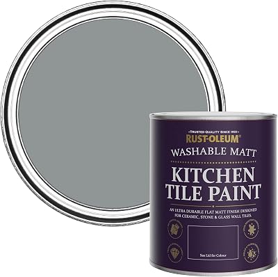 Rust-Oleum Kitchen Tile Paint Matt Finish Anthracite 750ml