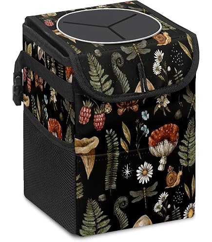 Amazon.com: ZiKiLXU Goth Skull Car Trash Can with Lid, Collapsible