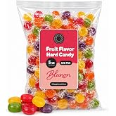Hard Candy Bulk Assorted - 5 Pounds Fruit Flavored Candies Individually Wrapped - Nostalgic Old School Candy - 400 Pieces