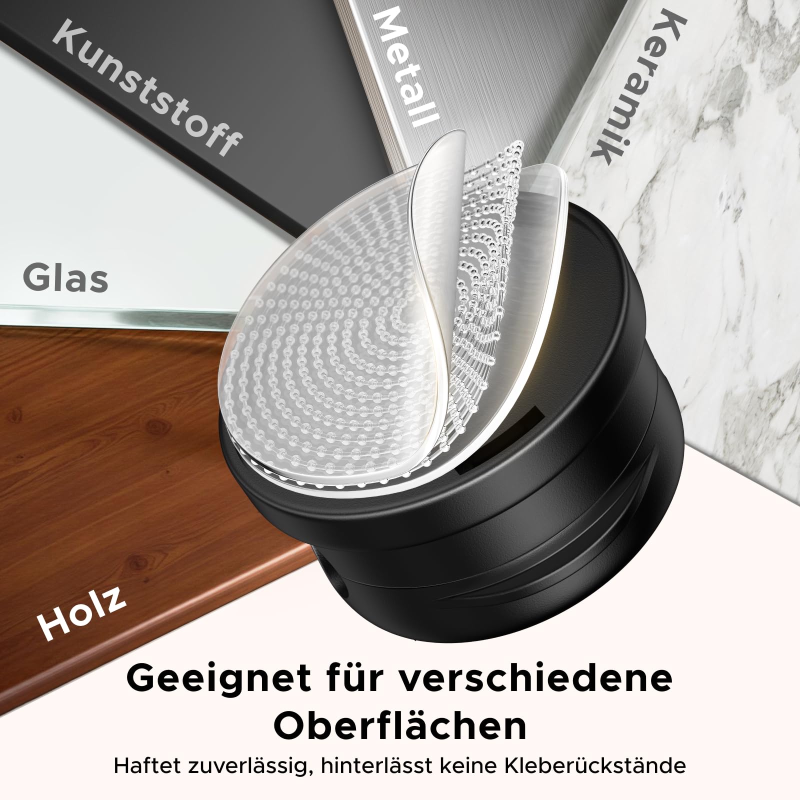 UGREEN 6 Stück Magnetische Kabelhalter Kabelclips 360°Drehbar, Kabelhalter Selbstklebend, Verstellbarer Kabel Organizer, Kabelmanagement für Ladekabel Netzkabel, Kompatibel mit Kabel bis zu 7,5 mm 6