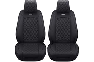 Aierxuan Car Seat Covers Front Set with Waterproof Leather Automotive Vehicle Cushion Cover for Cars SUV Pickup Truck Fit for 2009 to 2025 Ford F150 Carhartt and 2017 to 2025 F250 F350 F450