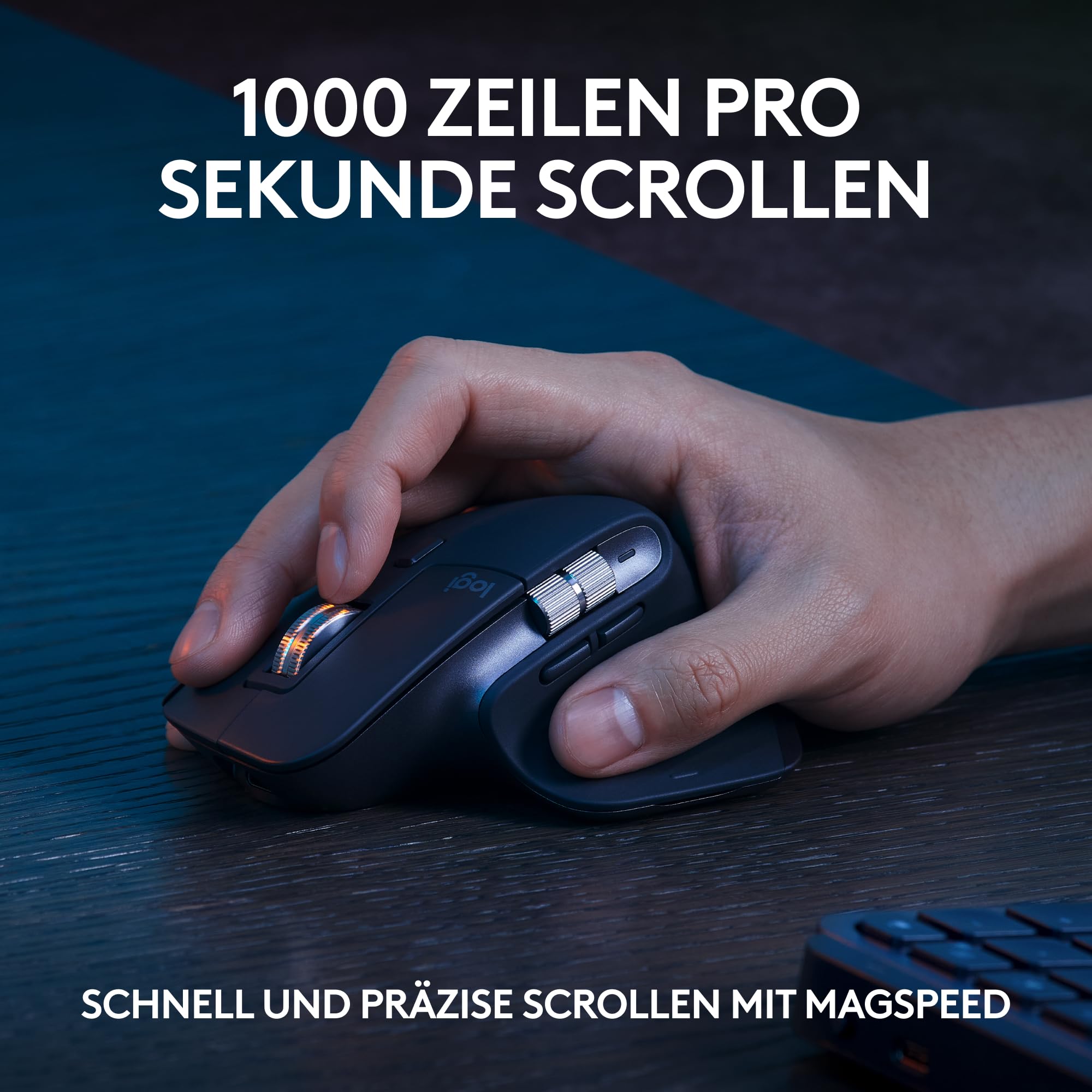 Logitech MX Keys S Combo: Leistungsstarke kabellose Tastatur und Maus mit Handablage,Customizable Illumination, Fast Scrolling,Bluetooth, für Windows/Linux/Chrome/Mac- Graphit, Deutsches QWERTZ-Layout 4