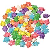 Honbay 69PCS Colorful Sea Turtle Beads - Summer Ocean Theme Spacer Beads for Bracelets, Anklets, Necklaces, Earrings & DIY Craft Projects