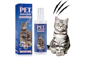 PUDXLRE Cat Deterrent Spray. Cat Repellent Indoor for Cat and Kitten. Effective Cat Repellent Spray Training Aid for Furniture, Curtain, Sofa, Floor, Plant and More. Safe for Indoor & Outdoor Use. 120ML